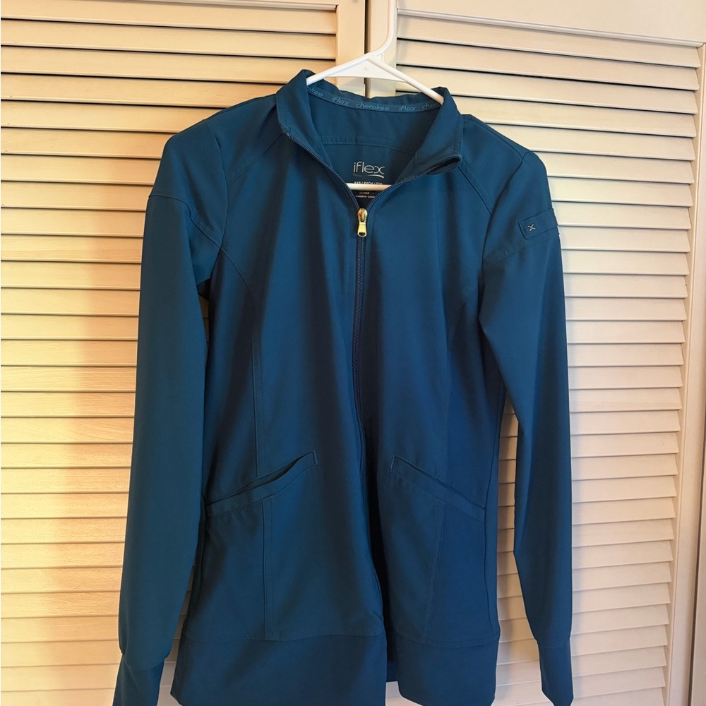 Cherokee iflex Scrub Women's Blue Jacket